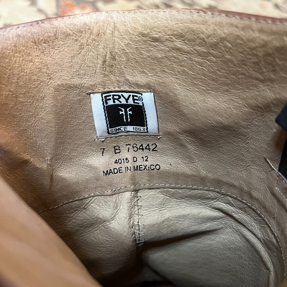 Frye Melissa brown leather riding boots Size 7 - Picture 9 of 14